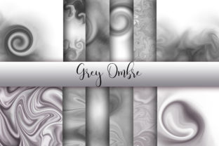 Grey Ombre Watercolor Background