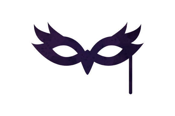 Halloween Watercolor Icon Eye Mask Icons