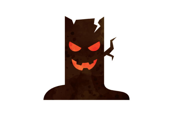 Halloween Watercolor Icon Tree Icons
