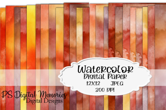 Reviewing Watercolor Digital Paper Colors of Fall Backgrounds