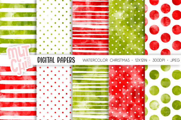 Watercolor Christmas Patterns: A Seller's Review