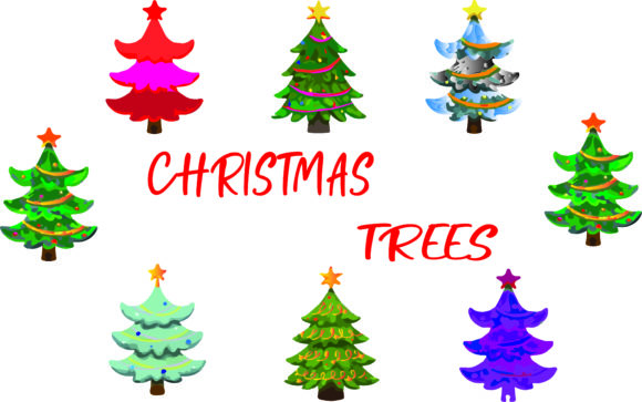 Watercolor Christmas Trees: Premium Graphic Templates