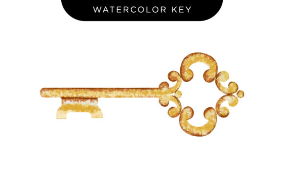 Watercolor Key Graphic Templates