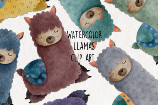 Watercolor Llama Clip Art for Crafts