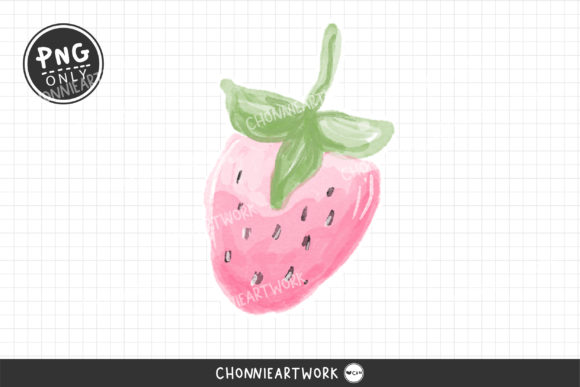 Watercolor Strawberry Sublimation